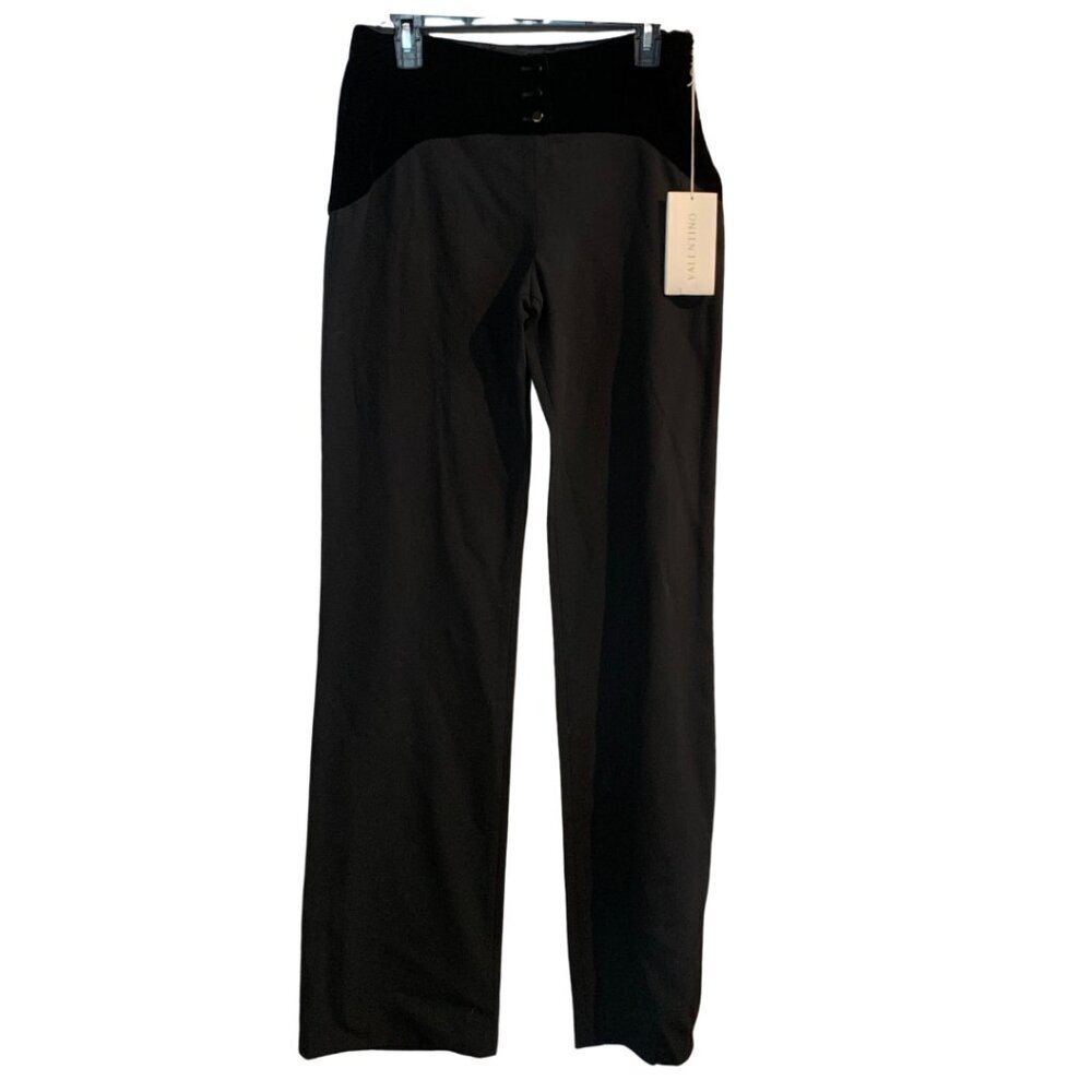Valentino Straight Leg Black Dress Pants Womens Size 10